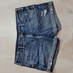 Silver Jeans Distressed Boyfriend Shorts